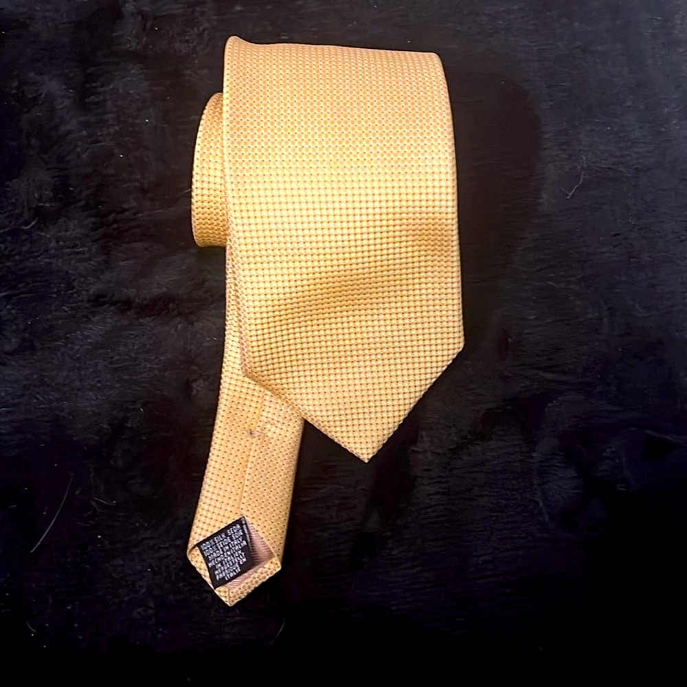 👔 NWOT Frangi Gold Patterned Silk Tie - Made in Italy 🇮🇹